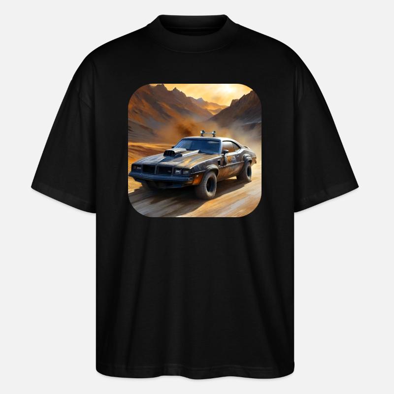 Cooles Steampunk Auto - Stanley/Stella Oversized Unisex Bio T-Shirt Blaster 2.0 - Schwarz