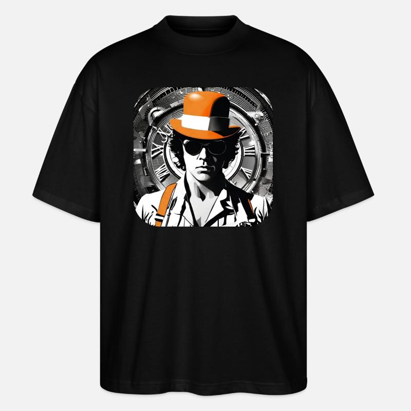 Cool Steampunk Design - Stanley/Stella Oversized Unisex Organic T-shirt Blaster 2.0 - black