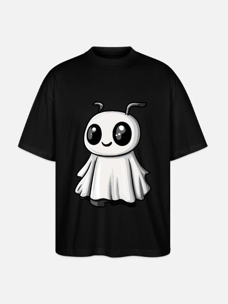 Ant Halloween Comic Ghost - Stanley/Stella Oversized Unisex Organic T-shirt Blaster 2.0 - black