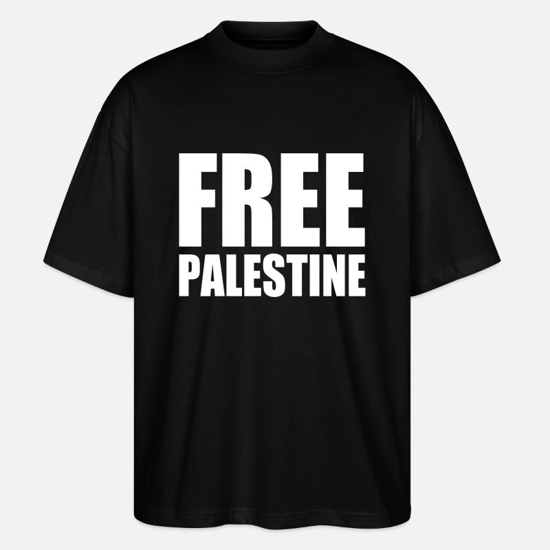 Free palestine - T-shirt bio Blaster 2.0 coupe oversize Stanley/Stella Unisexe - noir