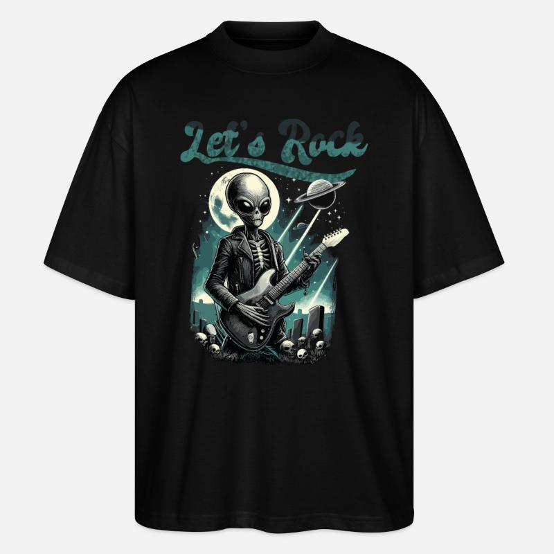 Faisons vibrer Alien - T-shirt bio Blaster 2.0 coupe oversize Stanley/Stella Unisexe - noir