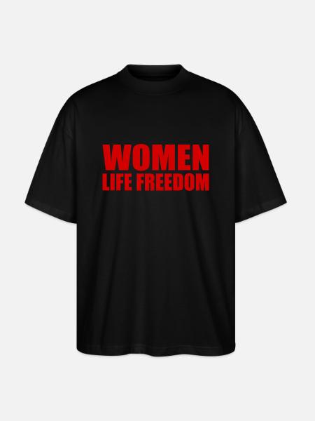 Women life freedom - Stanley/Stella Oversized Unisex Organic T-shirt Blaster 2.0 - black
