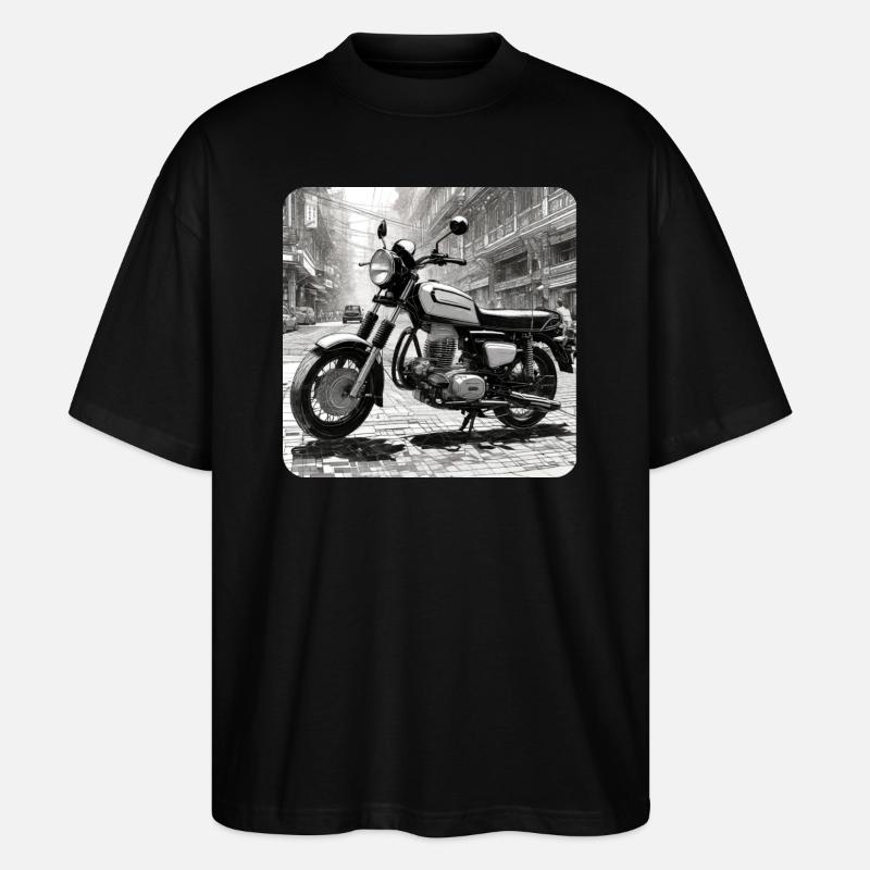 Cooles Moped - Stanley/Stella Oversized Unisex Bio T-Shirt Blaster 2.0 - Schwarz