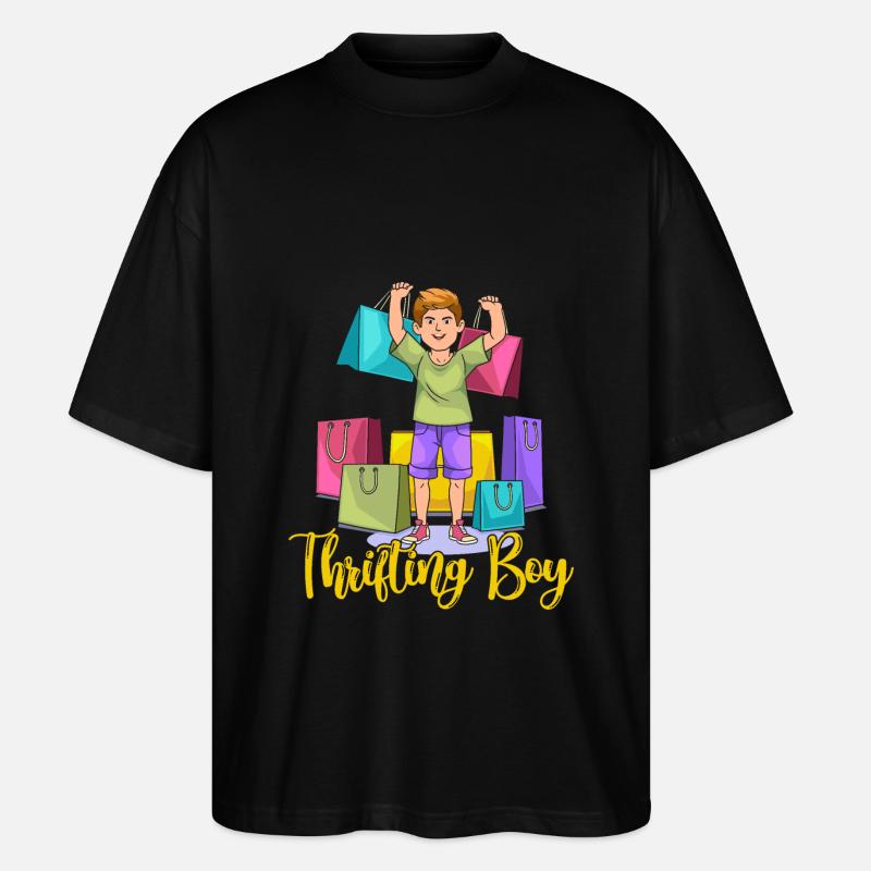 Perift Shopper Thrifting Boy Friperie - T-shirt bio Blaster 2.0 coupe oversize Stanley/Stella Unisexe - noir