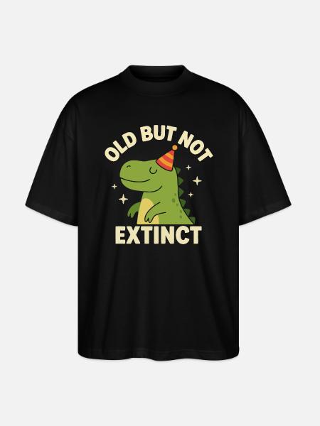 Funny Dino – Birthday Gift Idea - Stanley/Stella Oversized Unisex Organic T-shirt Blaster 2.0 - black