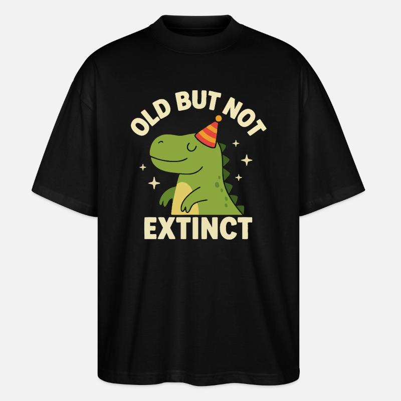 Funny Dino – Birthday Gift Idea - Stanley/Stella Oversized Unisex Organic T-shirt Blaster 2.0 - black