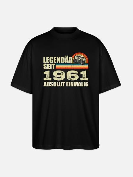 Légendaire depuis 1961 - absolument unique - T-shirt bio Blaster 2.0 coupe oversize Stanley/Stella Unisexe - noir