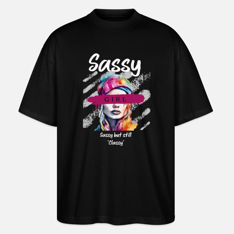 Sassy but still classy - Stanley/Stella Oversized Unisex Organic T-shirt Blaster 2.0 - black