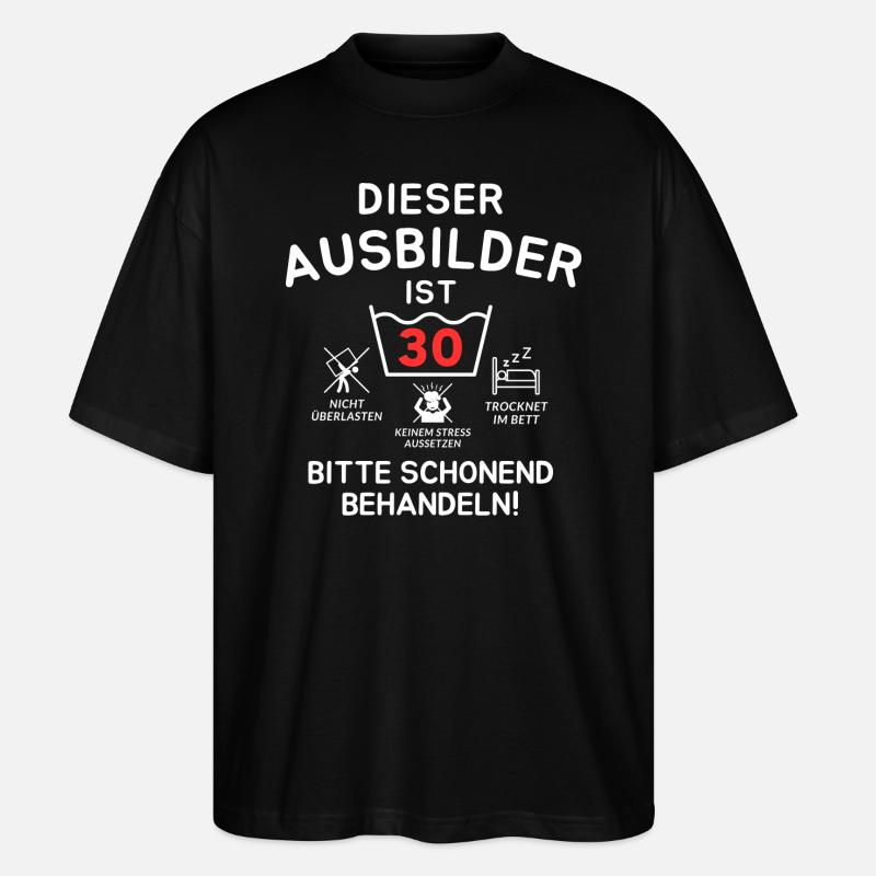 This instructor is 30 years old. - Stanley/Stella Oversized Unisex Organic T-shirt Blaster 2.0 - black