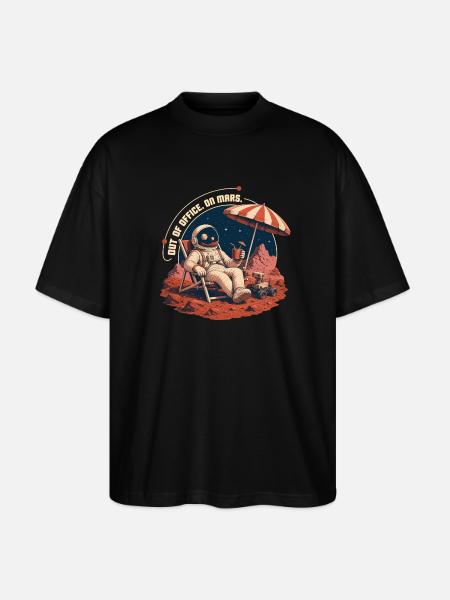 Out of Office - Stanley/Stella Oversized Unisex Organic T-shirt Blaster 2.0 - black