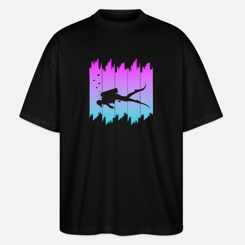Tauchen, Scuba Diving - Stanley/Stella Oversized Unisex Bio T-Shirt Blaster 2.0 - Schwarz