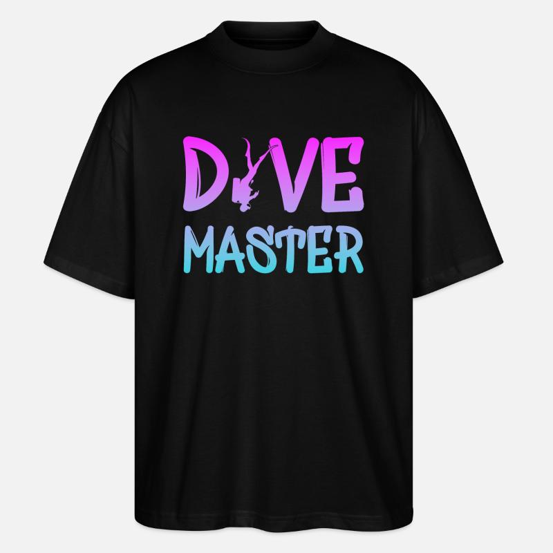 Dive Master Divemaster Tauchlehrer - Stanley/Stella Oversized Unisex Bio T-Shirt Blaster 2.0 - Schwarz