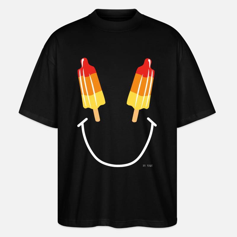 Aussi heureux qu'une fusée - T-shirt bio Blaster 2.0 coupe oversize Stanley/Stella Unisexe - noir