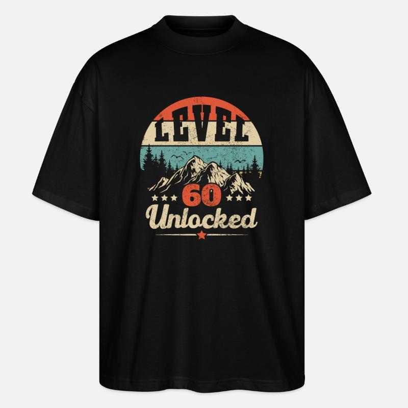 Level 60 freigeschaltet - Stanley/Stella Oversized Unisex Bio T-Shirt Blaster 2.0 - Schwarz