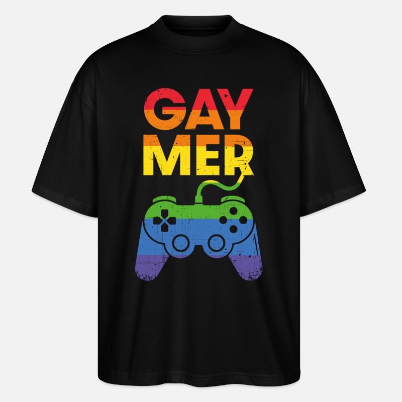 Gaymer - Stanley/Stella Oversized Unisex Organic T-shirt Blaster 2.0 - black