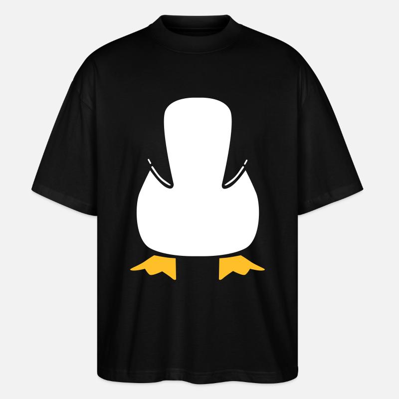 pinguin - Stanley/Stella Oversized Unisex Bio T-Shirt Blaster 2.0 - Schwarz