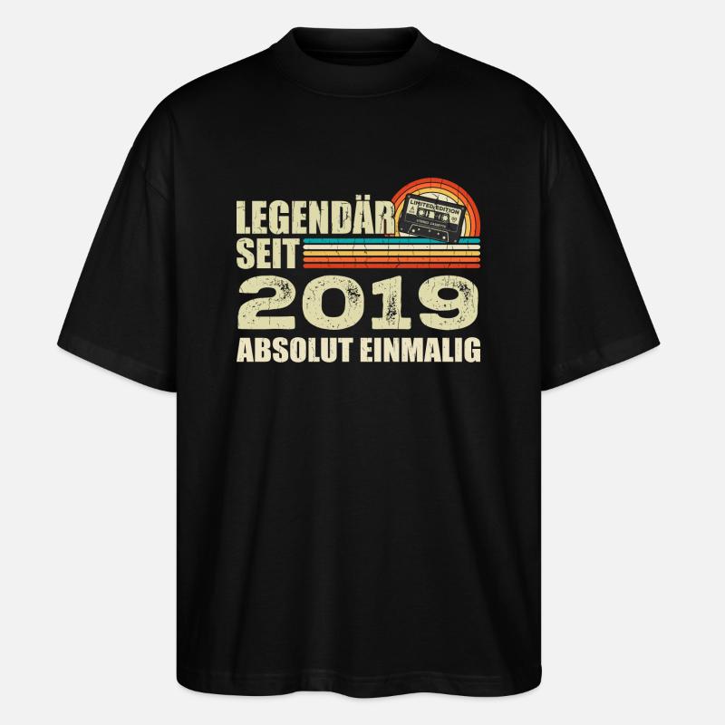 Legendary since 2019 - absolutely unique - Stanley/Stella Oversized Unisex Organic T-shirt Blaster 2.0 - black