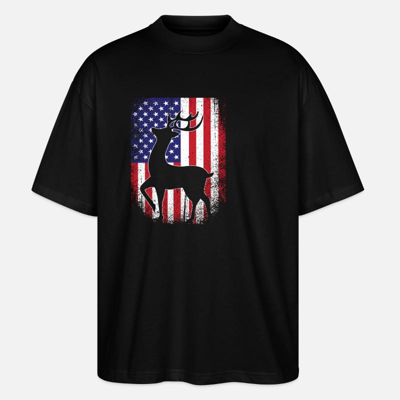 Chasse au chasseur - T-shirt bio Blaster 2.0 coupe oversize Stanley/Stella Unisexe - noir
