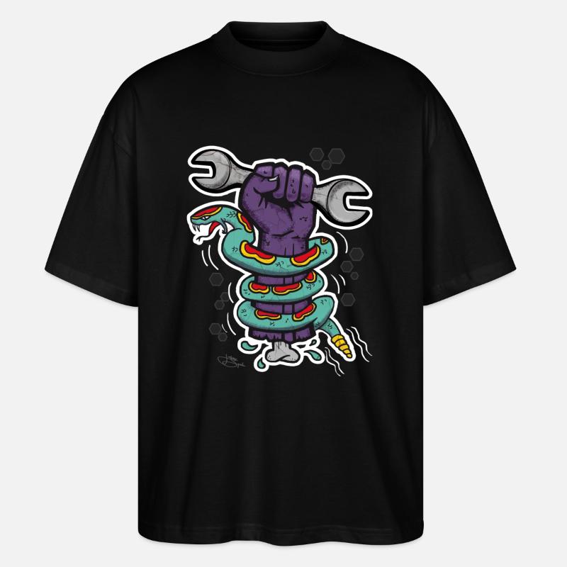 zombie garage - T-shirt bio Blaster 2.0 coupe oversize Stanley/Stella Unisexe - noir