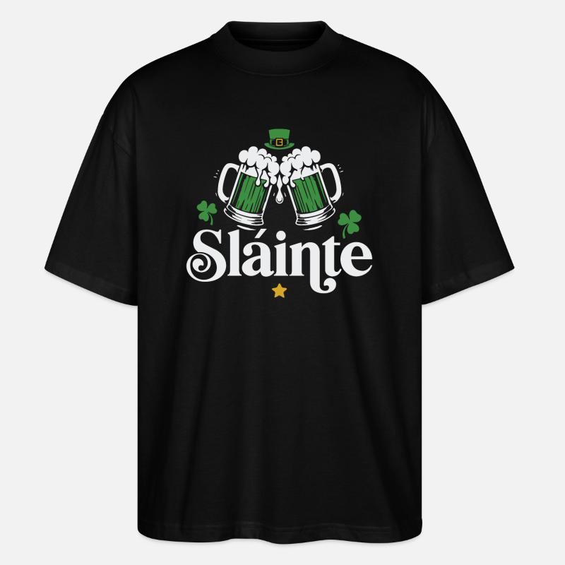 Slainte - Stanley/Stella Oversized Unisex Bio T-Shirt Blaster 2.0 - Schwarz