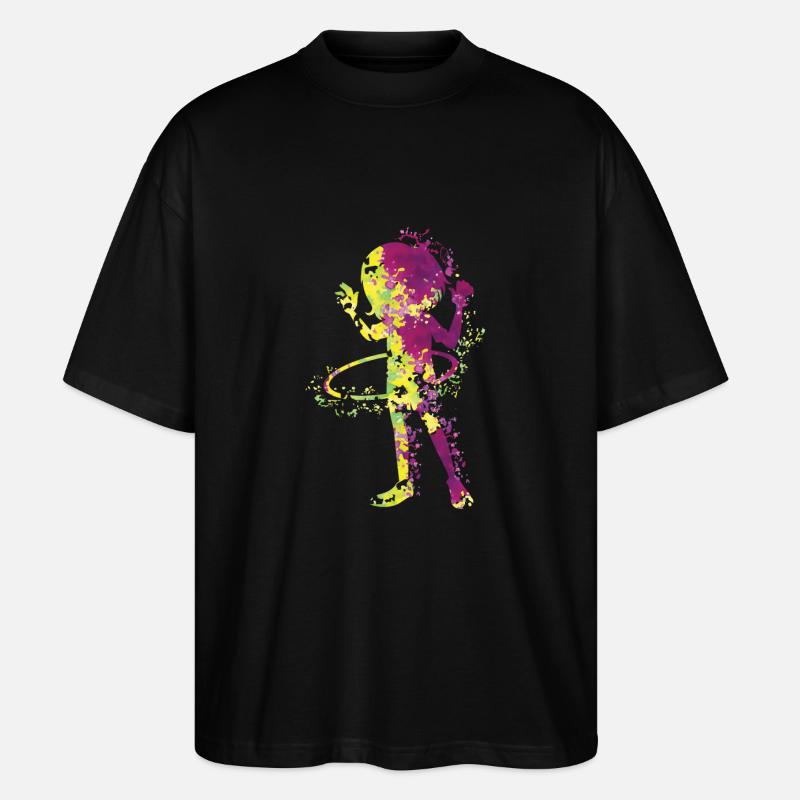 hulahoop - Stanley/Stella Oversized Unisex Bio T-Shirt Blaster 2.0 - Schwarz