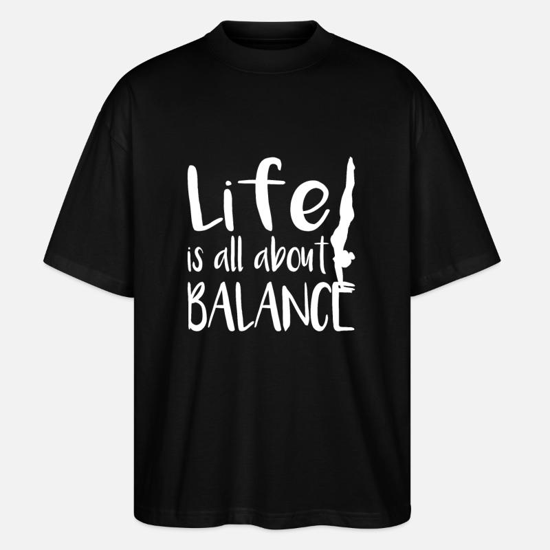 Handstand - Stanley/Stella Oversized Unisex Bio T-Shirt Blaster 2.0 - Schwarz