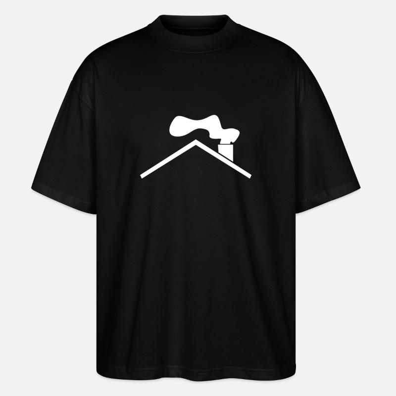 Dach - Stanley/Stella Oversized Unisex Bio T-Shirt Blaster 2.0 - Schwarz