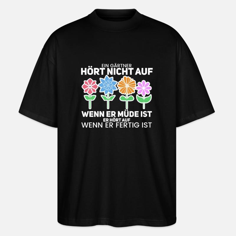 Gärtner - Stanley/Stella Oversized Unisex Bio T-Shirt Blaster 2.0 - Schwarz