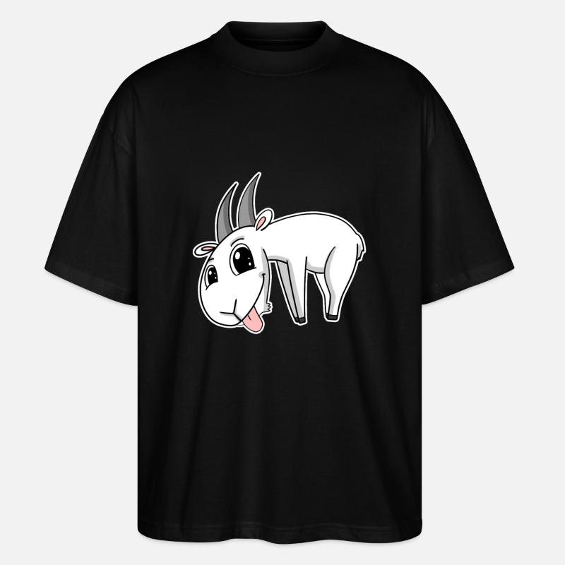 Chèvre Chèvre Buck - T-shirt bio Blaster 2.0 coupe oversize Stanley/Stella Unisexe - noir
