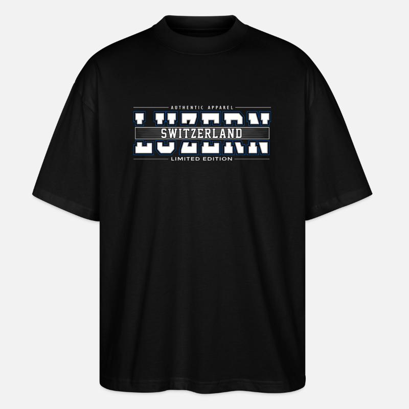 Luzern - Stanley/Stella Oversized Unisex Bio T-Shirt Blaster 2.0 - Schwarz