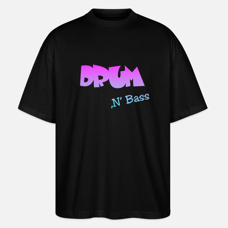 Drum n Bass, Techno, Minimal - Stanley/Stella Oversized Unisex Bio T-Shirt Blaster 2.0 - Schwarz