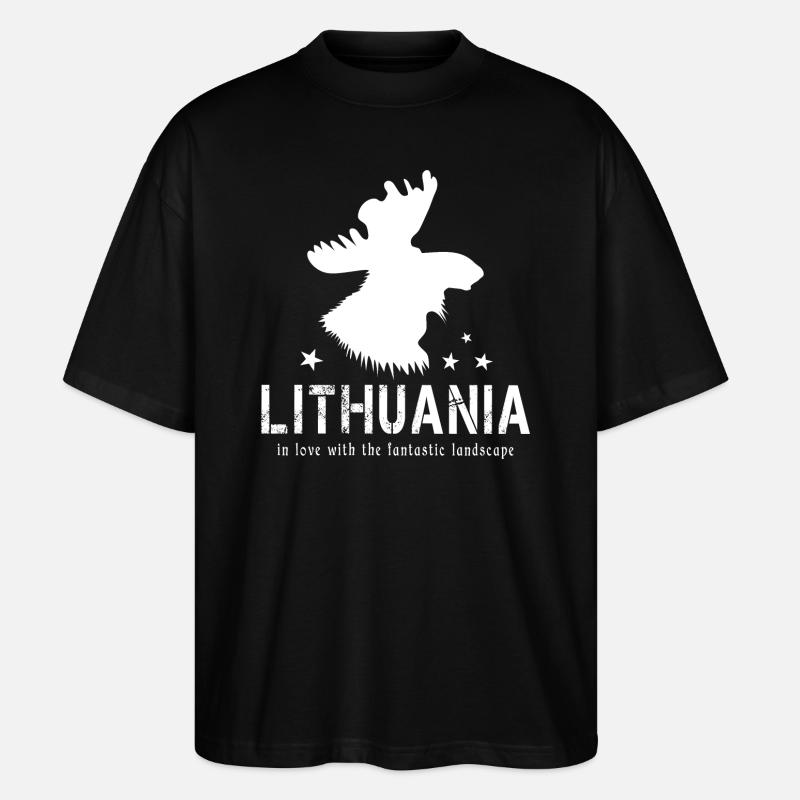 Lithuania Litauen litauisch - Stanley/Stella Oversized Unisex Bio T-Shirt Blaster 2.0 - Schwarz