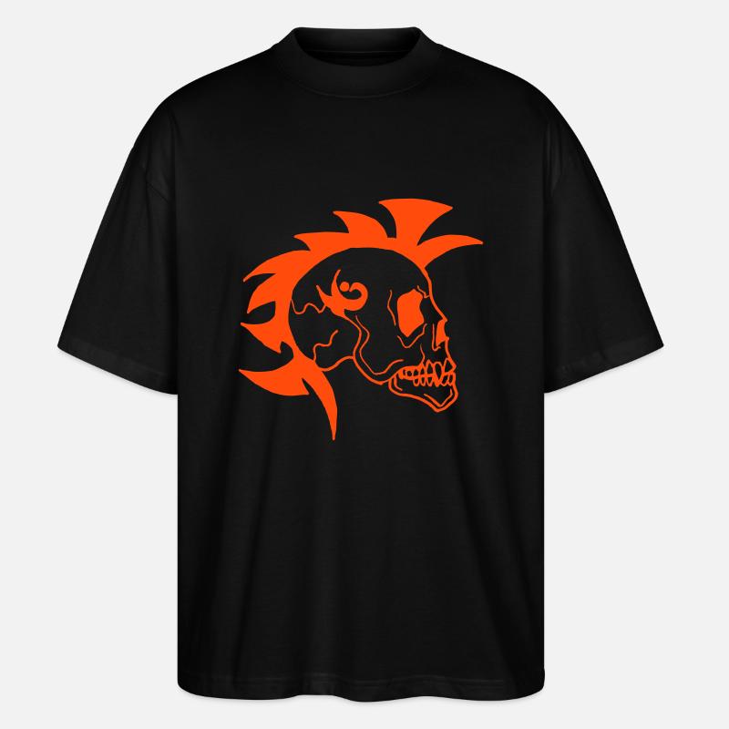 Skull de - Stanley/Stella Oversized Unisex Bio T-Shirt Blaster 2.0 - Schwarz