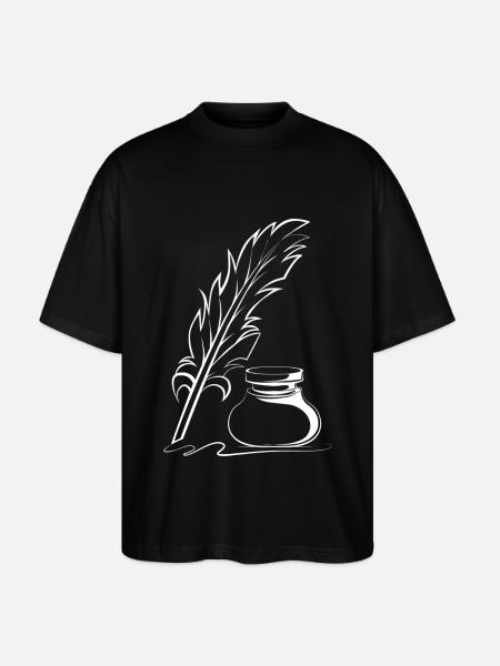 Poetry Poem - Stanley/Stella Oversized Unisex Organic T-shirt Blaster 2.0 - black