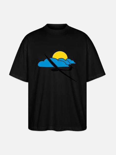 gliding tshirt - Stanley/Stella Oversized Unisex Organic T-shirt Blaster 2.0 - black