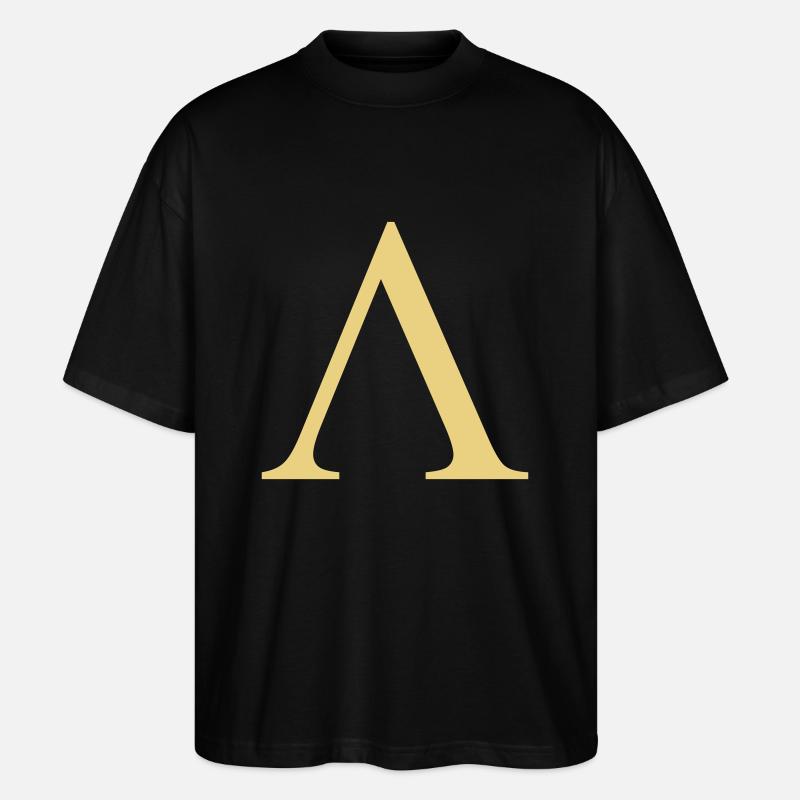 lambda greek - T-shirt bio Blaster 2.0 coupe oversize Stanley/Stella Unisexe - noir