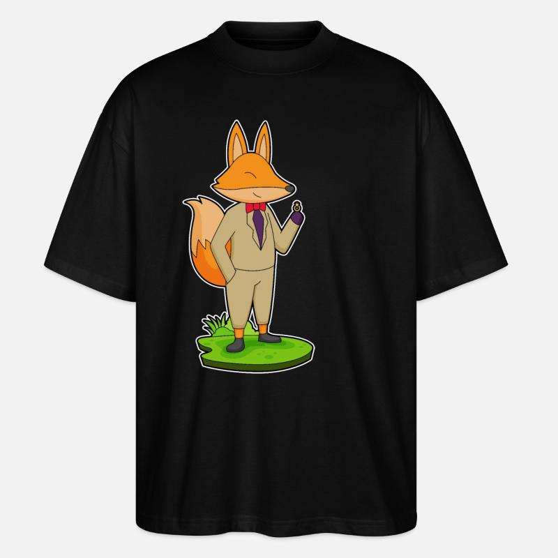 Fox Groom Ring Mariage - T-shirt bio Blaster 2.0 coupe oversize Stanley/Stella Unisexe - noir