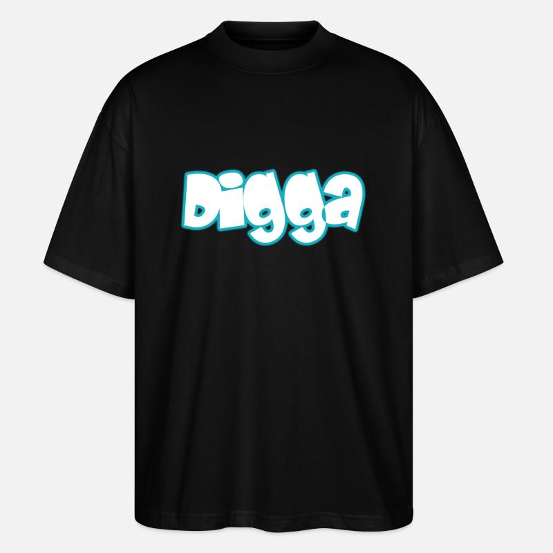 Digga - Stanley/Stella Oversized Unisex Bio T-Shirt Blaster 2.0 - Schwarz
