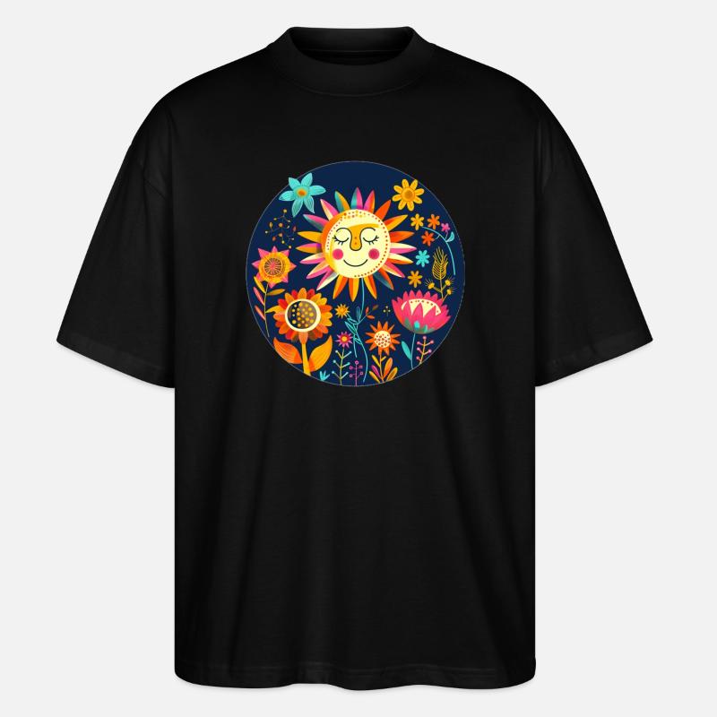 Cute Sun - Stanley/Stella Oversized Unisex Organic T-shirt Blaster 2.0 - black