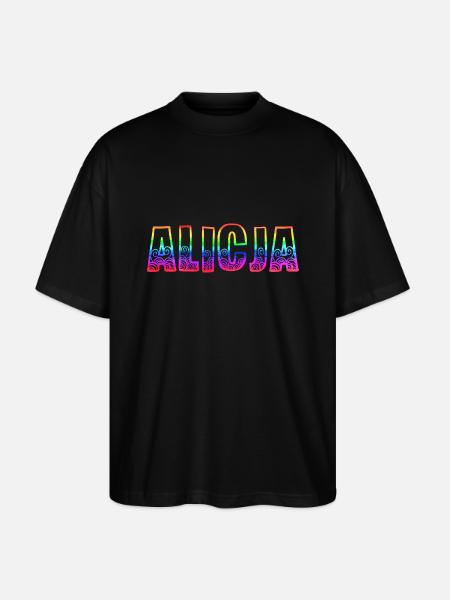 alicja rs rainbow - Stanley/Stella Oversized Unisex Organic T-shirt Blaster 2.0 - black