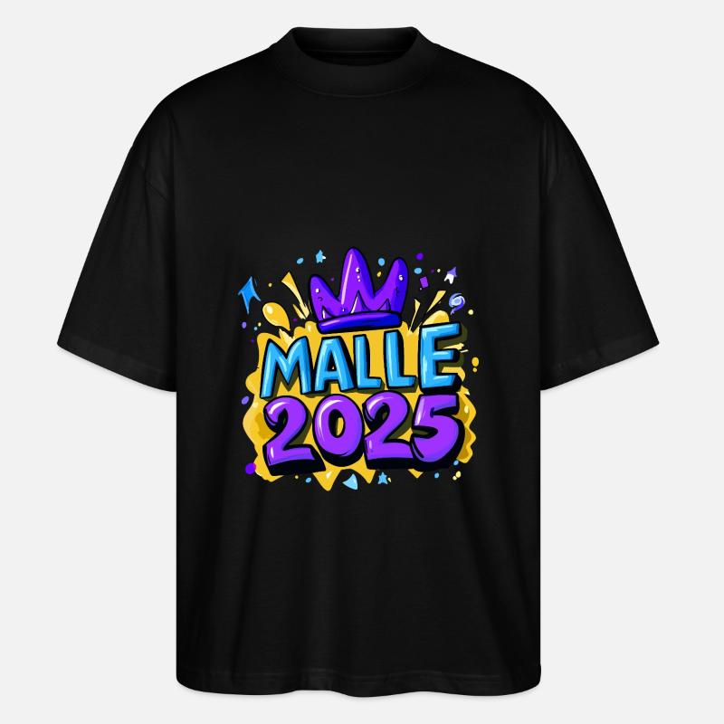Malle 2025 Spruch Mallorca - Stanley/Stella Oversized Unisex Bio T-Shirt Blaster 2.0 - Schwarz