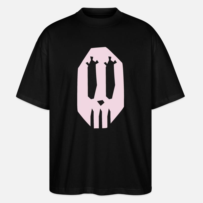 Halloween Geist Schädel - Stanley/Stella Oversized Unisex Bio T-Shirt Blaster 2.0 - Schwarz
