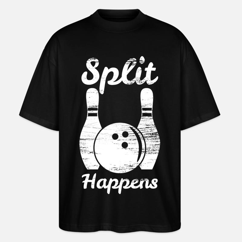 Bowling Split - T-shirt bio Blaster 2.0 coupe oversize Stanley/Stella Unisexe - noir