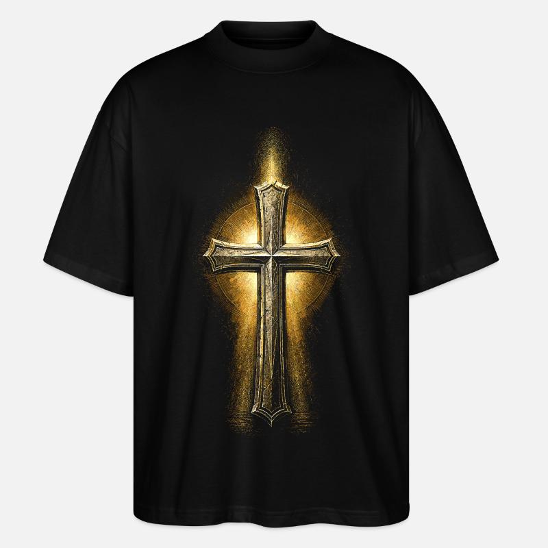 Aumônier, clerc, pasteur - T-shirt bio Blaster 2.0 coupe oversize Stanley/Stella Unisexe - noir