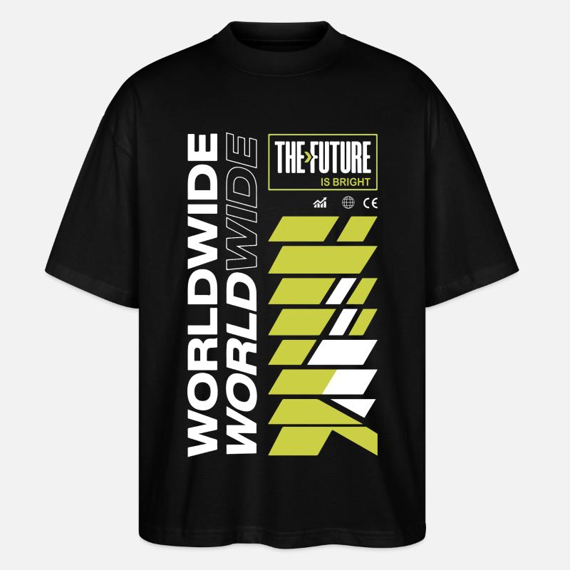 Futur Motif Radiant - T-shirt bio Blaster 2.0 coupe oversize Stanley/Stella Unisexe - noir