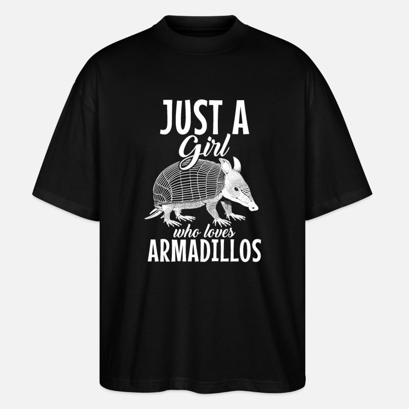Gürteltier - Stanley/Stella Oversized Unisex Bio T-Shirt Blaster 2.0 - Schwarz