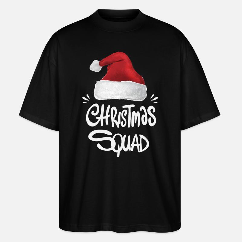 Christmas Squad - Stanley/Stella Oversized Unisex Organic T-shirt Blaster 2.0 - black