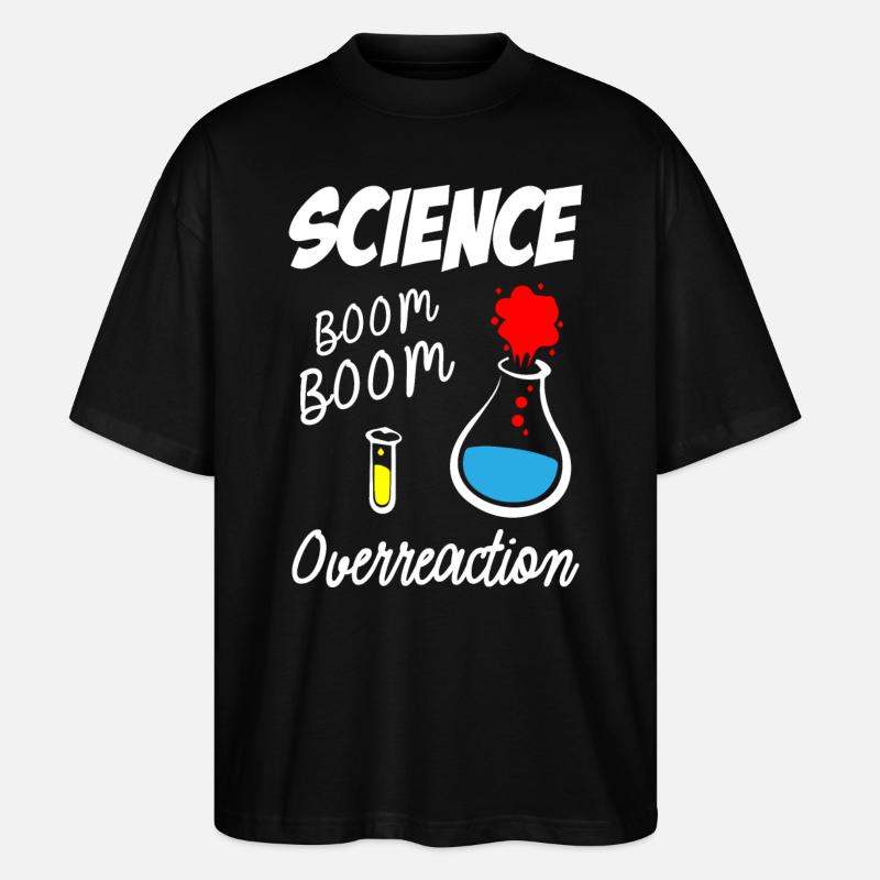 Réaction excessive de la science - T-shirt bio Blaster 2.0 coupe oversize Stanley/Stella Unisexe - noir