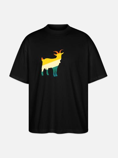 Chèvres - T-shirt bio Blaster 2.0 coupe oversize Stanley/Stella Unisexe - noir