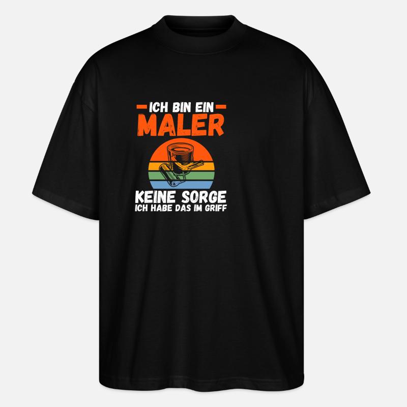 Maître Peintre Compagnon Peintre - T-shirt bio Blaster 2.0 coupe oversize Stanley/Stella Unisexe - noir